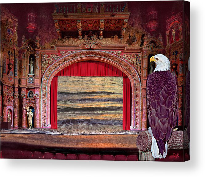 Theater Acrylic Print featuring the digital art Theater by Dolores Kaufman