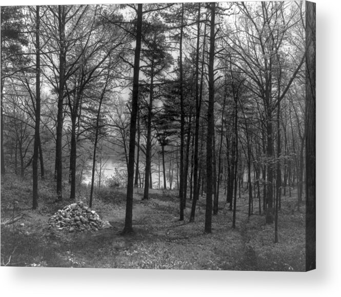 1908 Acrylic Print featuring the photograph Thoreau Walden Pond by Granger