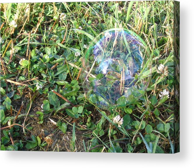 Bubble Acrylic Print featuring the photograph Time Stands Still by Vivian Martin