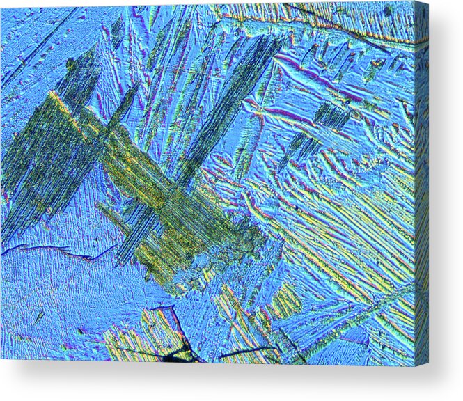 Alloy Acrylic Print featuring the photograph Titanium-aluminium Alloy by Astrid & Hanns-frieder Michler/science Photo Library