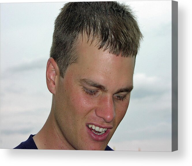 Tom Brady Acrylic Print featuring the photograph Tom Brady by Mike Martin