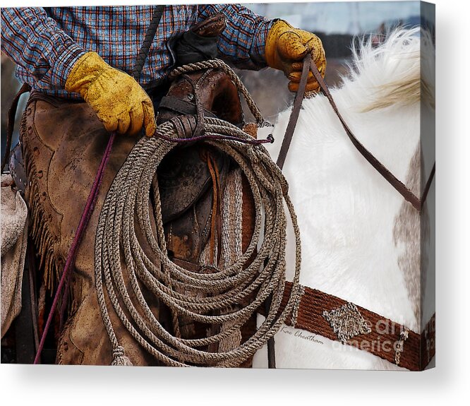 Cowboy Acrylic Print featuring the photograph Tools of the Trade by Kae Cheatham