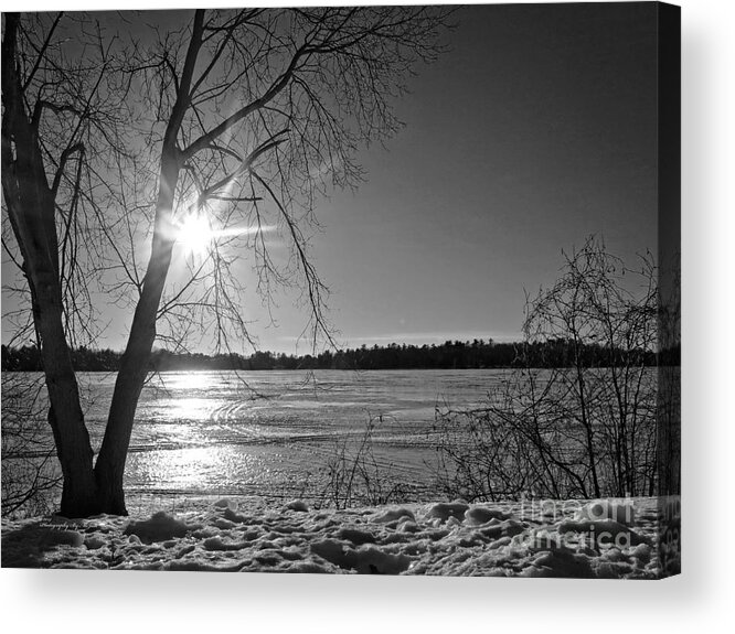 Snow Acrylic Print featuring the photograph Tranquil Sunset by Ms Judi