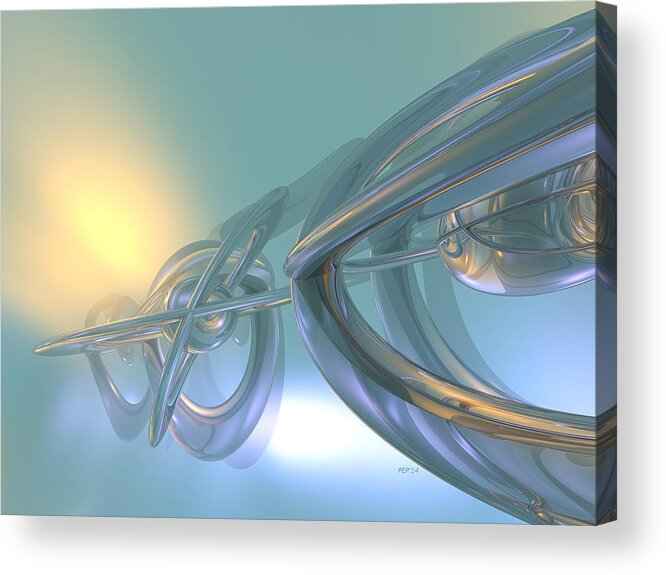 Time Travel Acrylic Print featuring the digital art Traveling Through Time by Phil Perkins