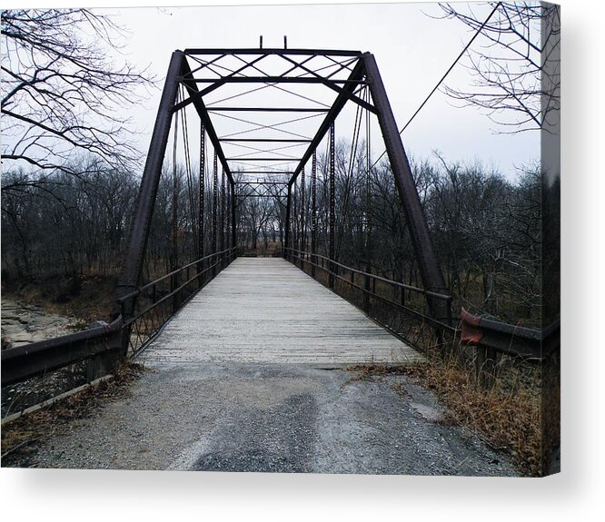 Bridge Acrylic Print featuring the photograph Trestle Bridge At Elk Falls by The GYPSY