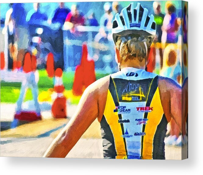 Pittsburgh Triathlon Acrylic Print featuring the digital art Triathlon 2 by Digital Photographic Arts