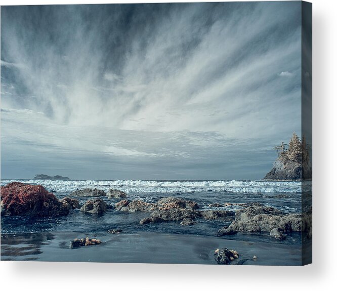 Infrared Acrylic Print featuring the photograph Trinidad State Beach in Infrared by Greg Nyquist