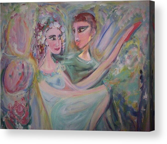 Trust Acrylic Print featuring the painting Trust me on this by Judith Desrosiers