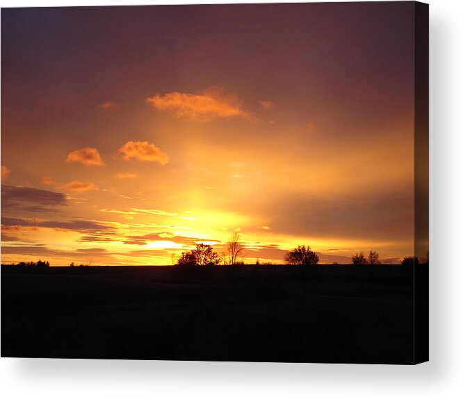 Veterans Day Acrylic Print featuring the photograph Veteran's Day Sunset 2013 by J L Zarek