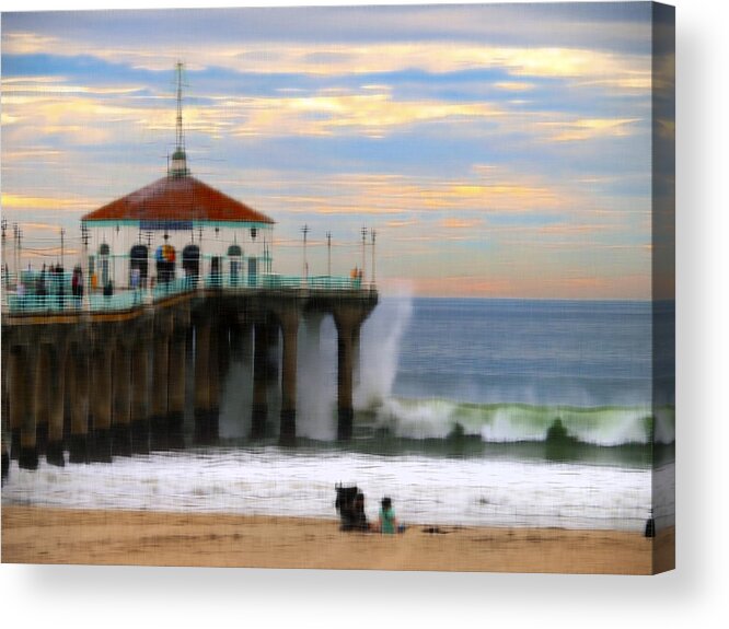 Pier Acrylic Print featuring the photograph Vintage Pier by Joe Schofield