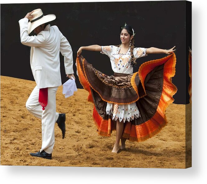 Spanish Dancers Acrylic Print featuring the photograph Viva Peru by Edward Shmunes
