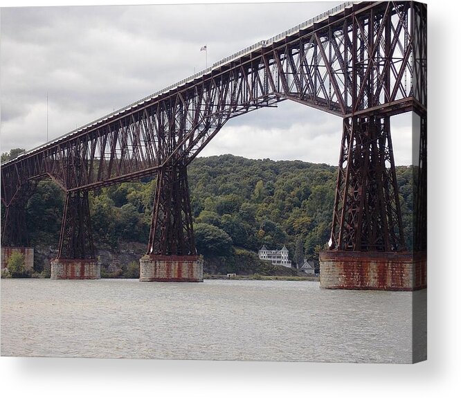 Walkway Acrylic Print featuring the photograph Walkway Over the Hudson by Nina Kindred