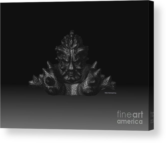 Warlord Acrylic Print featuring the digital art Warlord by Vintage Collectables
