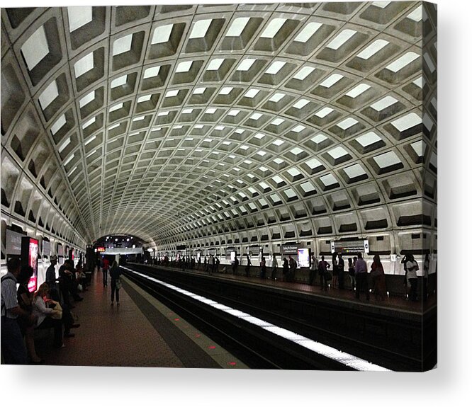 Washington Acrylic Print featuring the photograph Washington Metro by Richard Reeve