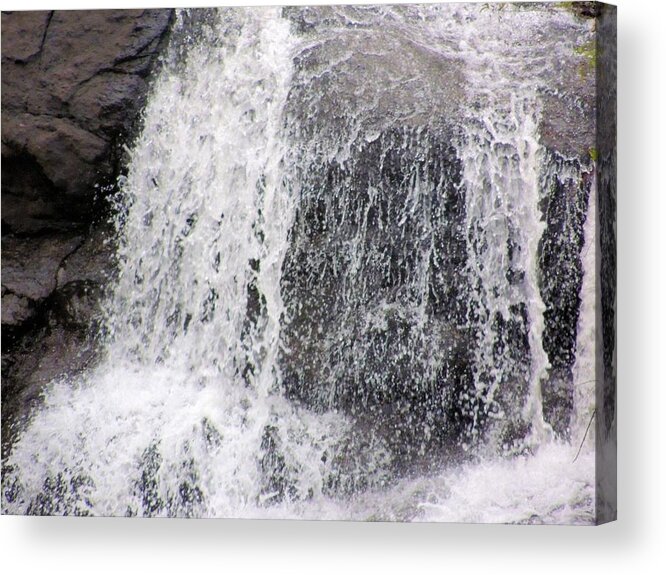 Landscape Acrylic Print featuring the photograph water down ROCKS by Aaron Martens