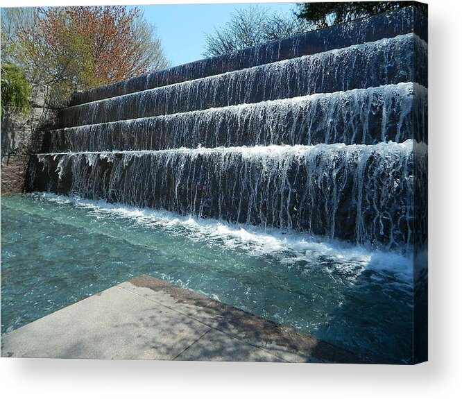 Waterfall Acrylic Print featuring the photograph Waterfall Heaven by Emmy Vickers