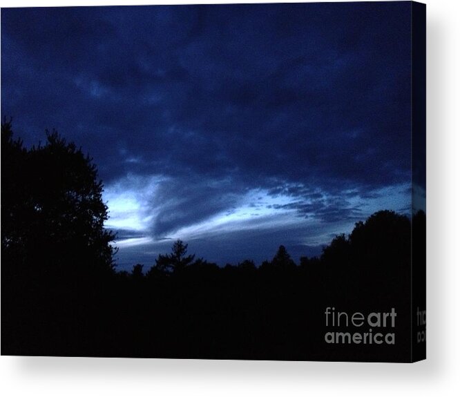 Night Acrylic Print featuring the photograph Watsonville Night by Laura Hamill