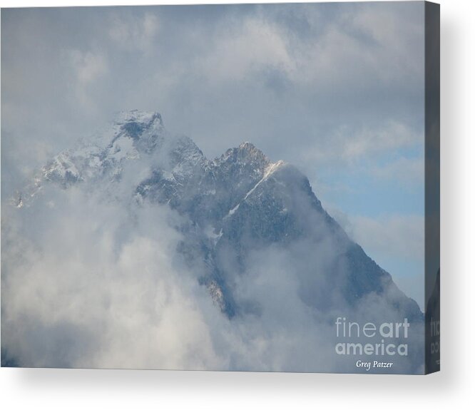 Patzer Acrylic Print featuring the photograph Way up Here by Greg Patzer