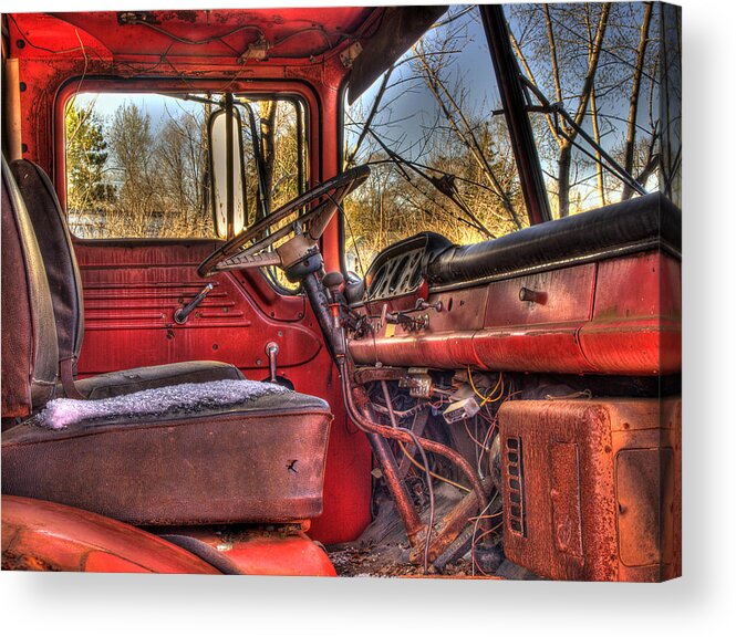 Truck Acrylic Print featuring the photograph Weathered and Worn by Thomas Young