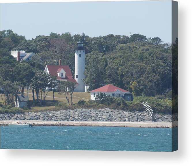 Lighthouses Acrylic Print featuring the photograph West Chop Lighthouse by Catherine Gagne