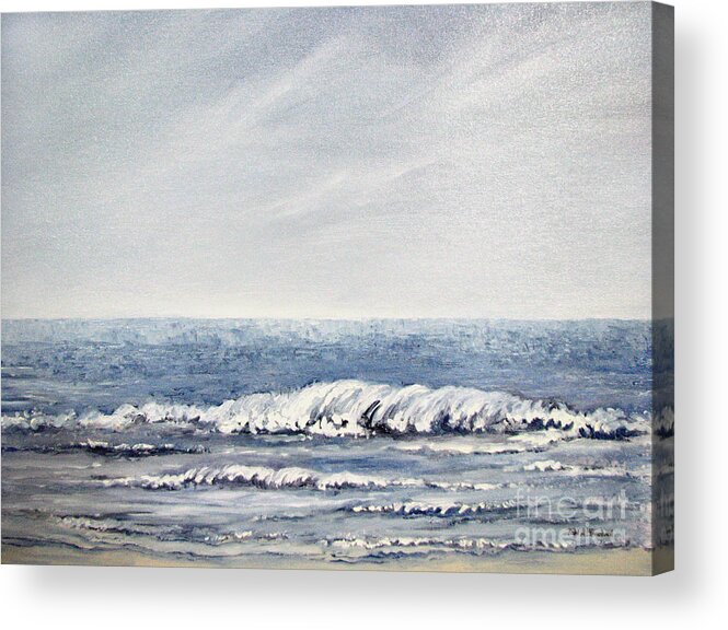 Seascape Acrylic Print featuring the painting Where I Want To Be by Todd Blanchard