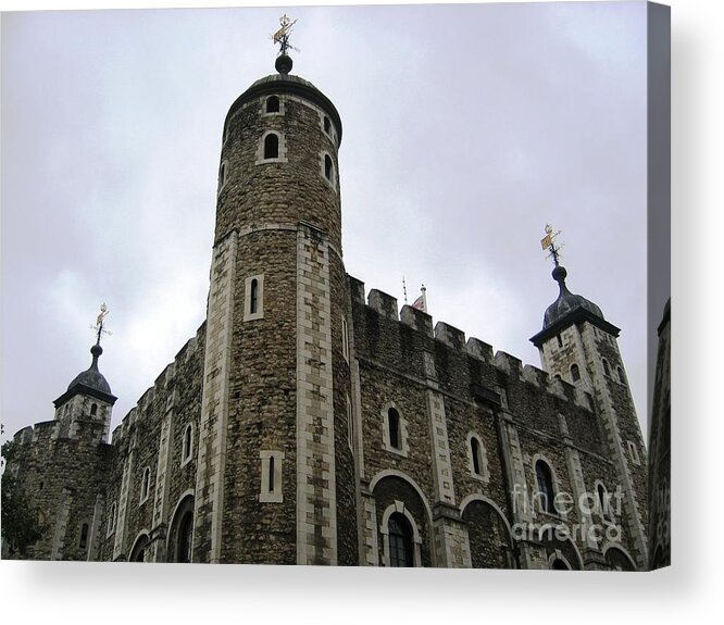 The White Tower Acrylic Print featuring the photograph White Tower by Denise Railey