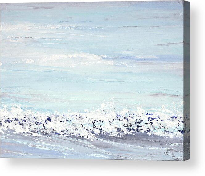 Costal Acrylic Print featuring the painting White Water by Tamara Nelson
