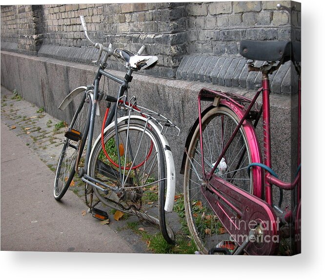 Bicycles Acrylic Print featuring the photograph Why Lock by Jim Goodman