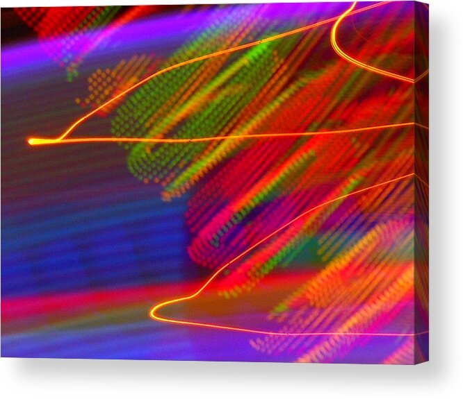 Abstract Acrylic Print featuring the photograph Wild Electric Sky In The Cosmos by James Welch