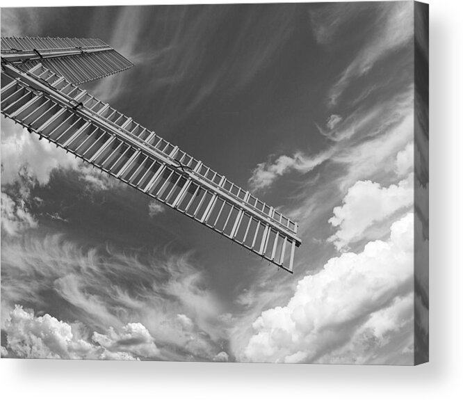 Wind Acrylic Print featuring the photograph Winds Of Time Black and White by Gill Billington