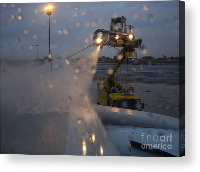 Winter Acrylic Print featuring the photograph Winter Travel by Inge Riis McDonald