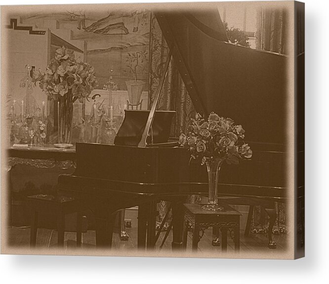 Winterthur Acrylic Print featuring the photograph Winterthur - The Piano by Richard Reeve
