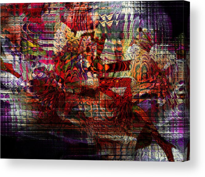 Zest Acrylic Print featuring the digital art Zest by Kiki Art