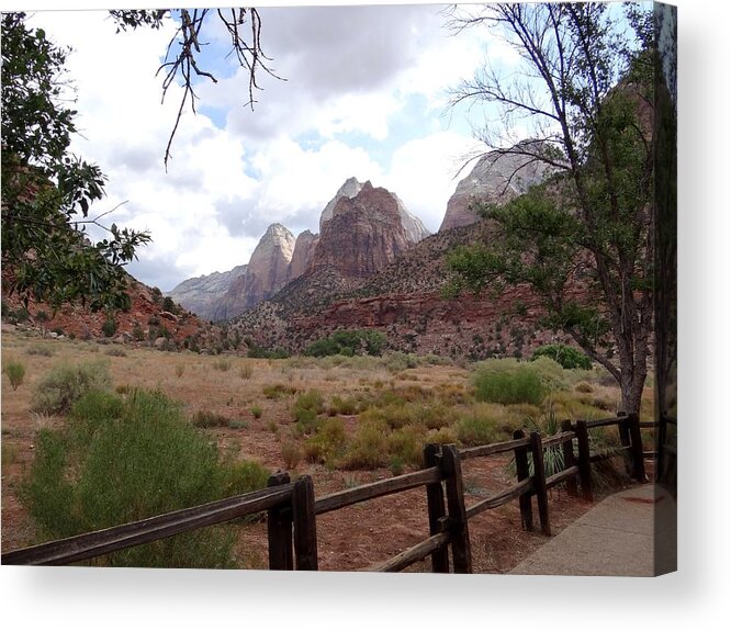 National Park Acrylic Print featuring the photograph Zion Meadow by Keith Stokes