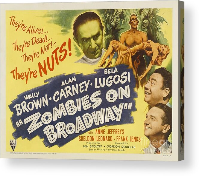 Vintage Acrylic Print featuring the photograph Zombies On Broadway by Action