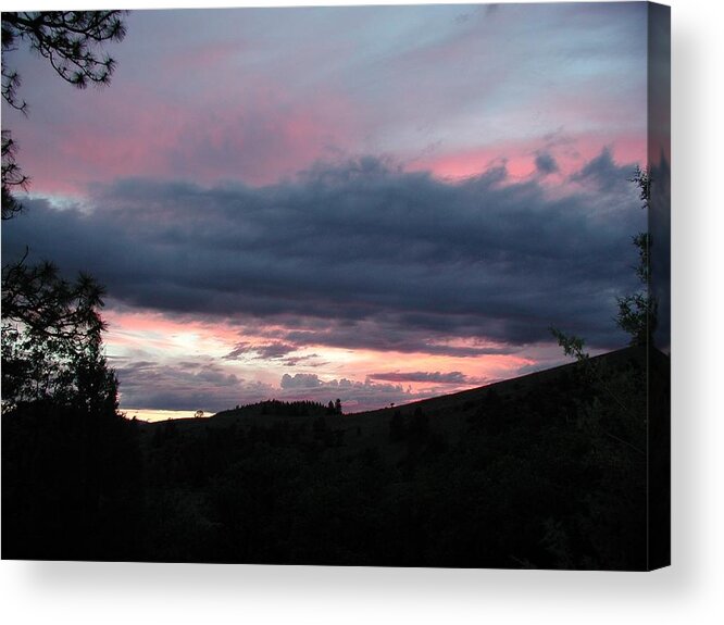  Acrylic Print featuring the photograph Dark Cloud Bank by William McCoy