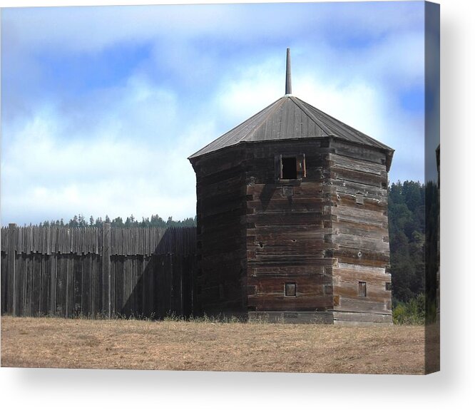 Fort Ross Acrylic Print featuring the photograph Fort Ross Russian Settlement by Kelly Manning