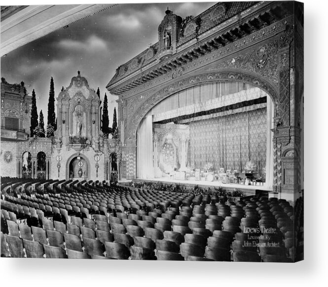 1920s Acrylic Print featuring the photograph Movie Theaters, Loews Theatre, View #1 by Everett