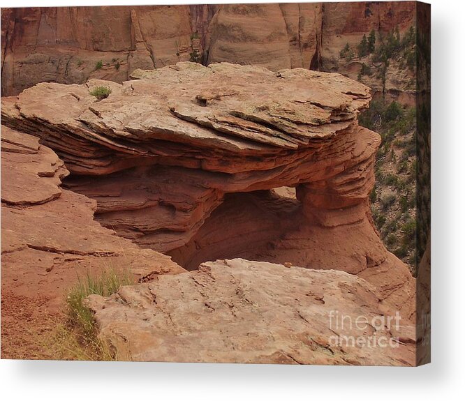 Wild West Indian Country Acrylic Print featuring the photograph Rock of Ages #1 by Patricia Kertson