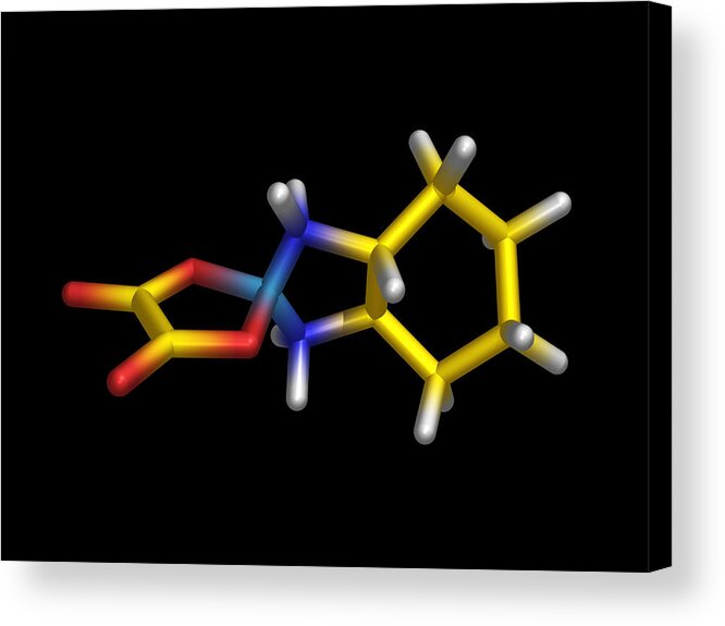 Oxaliplatin Acrylic Print featuring the photograph Chemotherapy Drug Molecule #2 by Dr Tim Evans