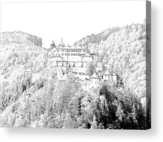 Europe Acrylic Print featuring the photograph Schloss Hohenwerfen Werfen Austria #2 by Joseph Hendrix