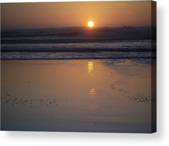 Beach Acrylic Print featuring the photograph Sunset at Surfside 3 by Peter Mooyman