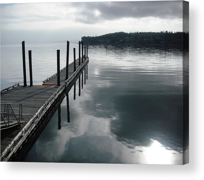 Pier Acrylic Print featuring the photograph Coupeville Pier by Kelly Manning