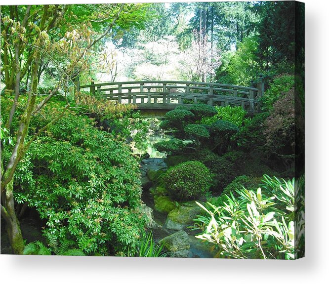 Japanese Garden Acrylic Print featuring the photograph Portland Japanese Garden #8 by Kelly Manning