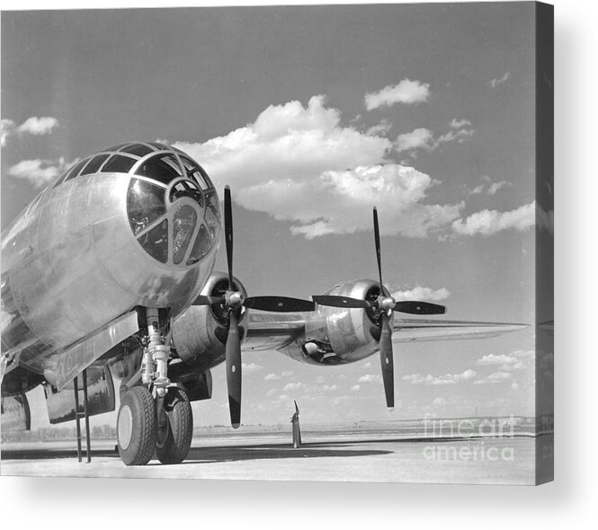 B-29 Acrylic Print featuring the photograph A U.s. Army Air Forces B-29 by Stocktrek Images