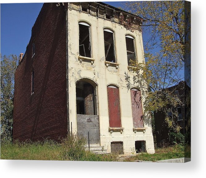 Old Acrylic Print featuring the photograph Abandoned in St. Louis by Susan Wyman