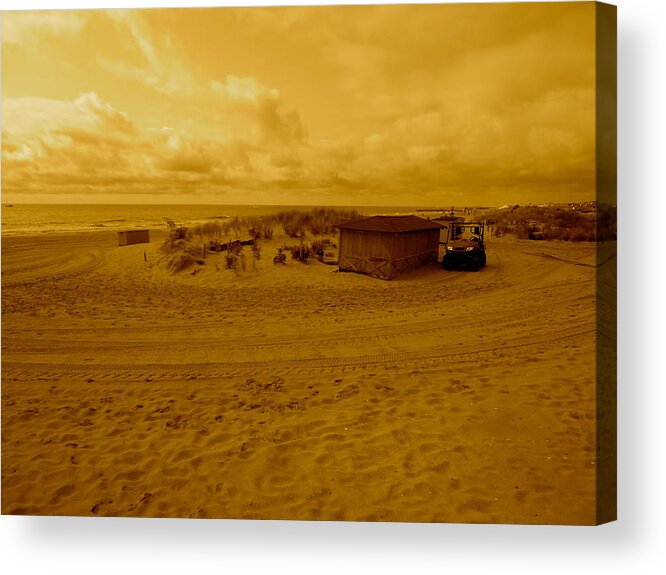 Landscape Acrylic Print featuring the photograph Baywatch. Where is Pam Anderson by Joe Burns