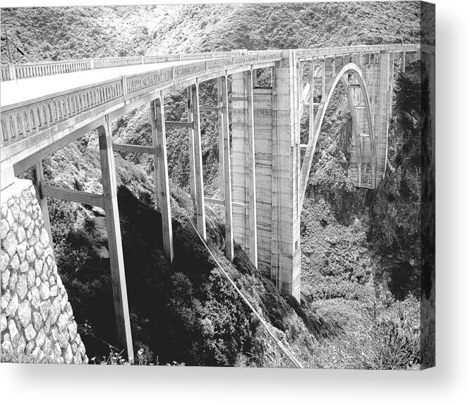 Bixby Bridge Acrylic Print featuring the photograph Bixby Bridge in Big Sur by Don Struke