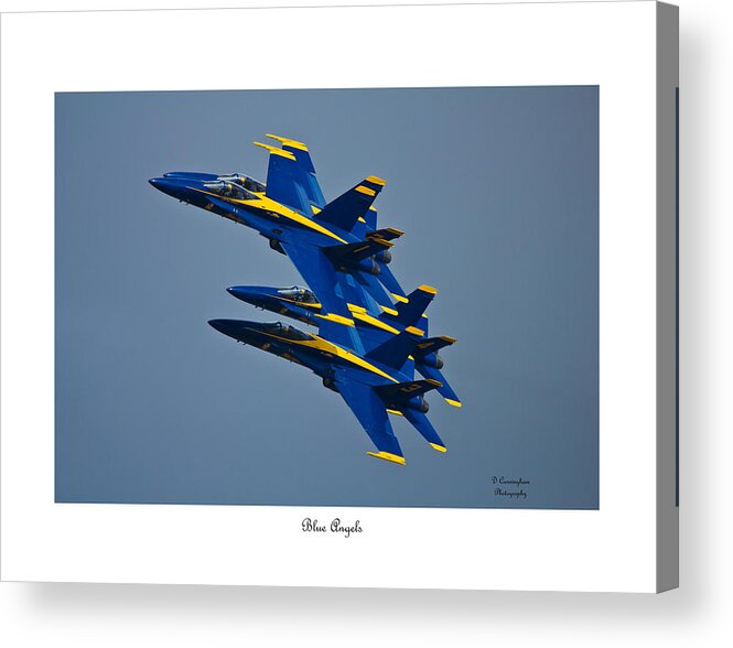 Bluer Angels Acrylic Print featuring the photograph Blue Angels by Dorothy Cunningham