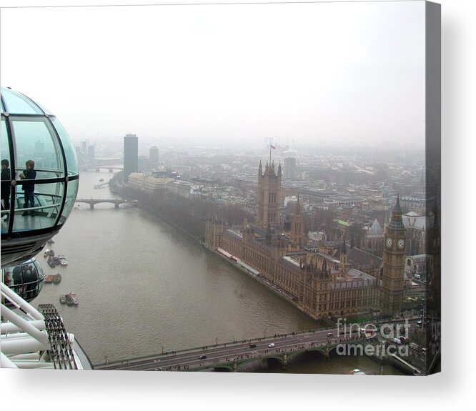 London Acrylic Print featuring the photograph Bubble over London by Beth Saffer